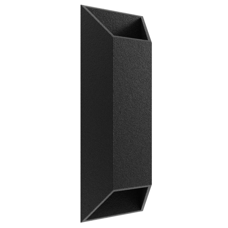 Cassin LED Wall Light, 20" H x 7" W x 3.75" D, Black