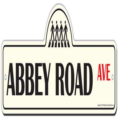 Enseigne rue Abbey Road