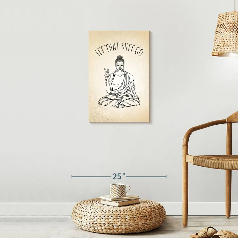 Impression sur toile Kemble Modern Buddha, L 24 po x H 16 po
