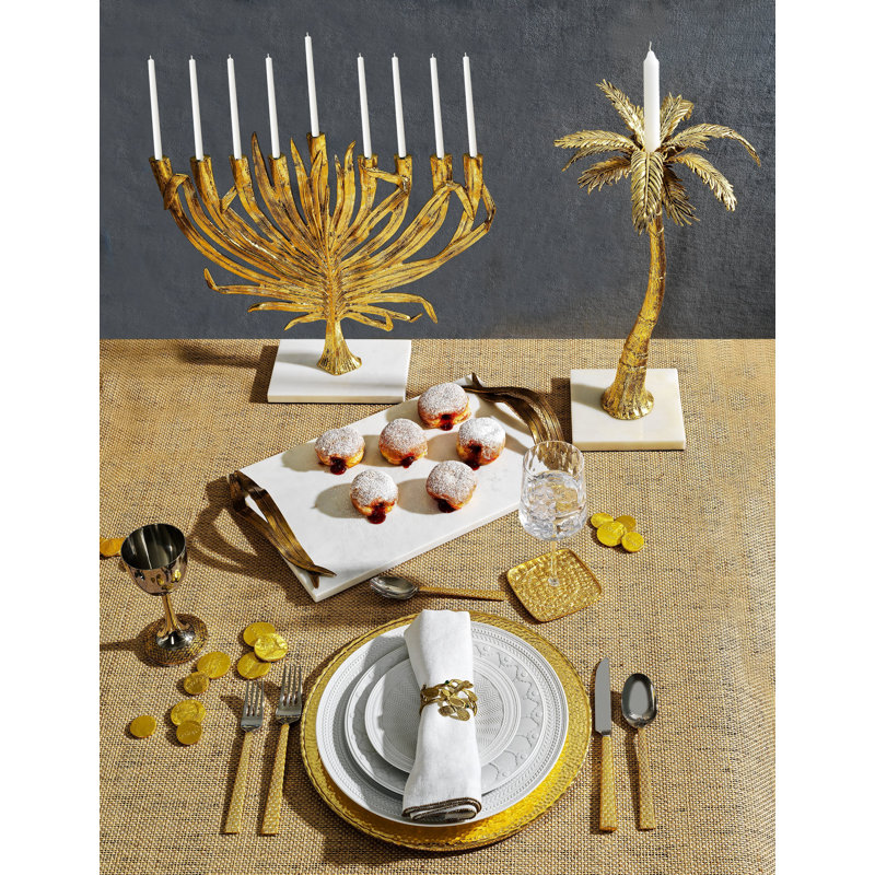 Palm Candleholders 2 -Piece Set