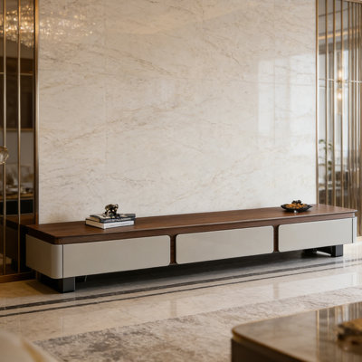 Luxury Steel Leg Storage TV Stand