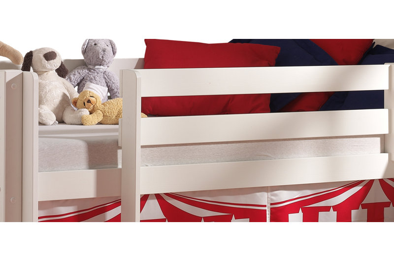 Pino Mid Sleeper Loft Bed, Natural, 210 x 218 cm