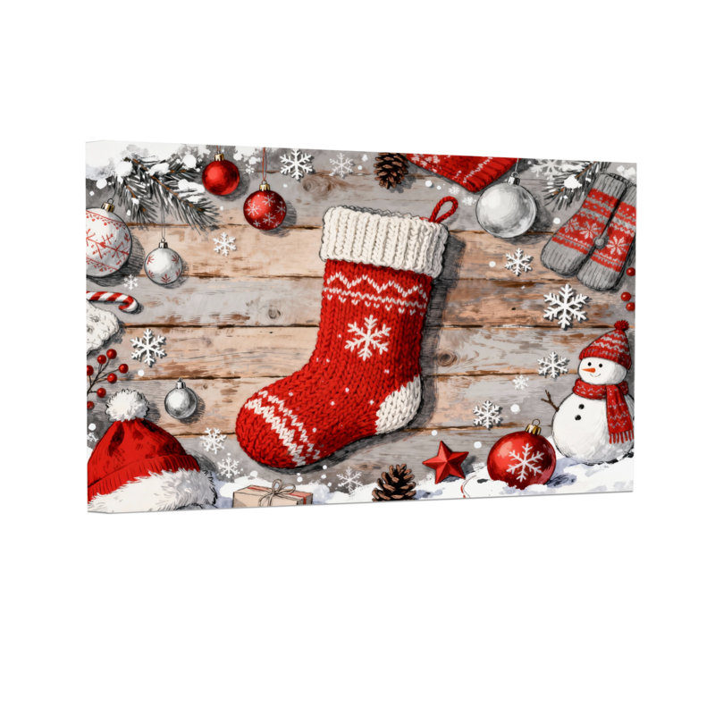 Motif de flocons de neige de Noël, H 12 po x l 18 po