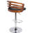 Kaat Swivel Upholstered Adjustable Height Counter Stool with Metal Frame