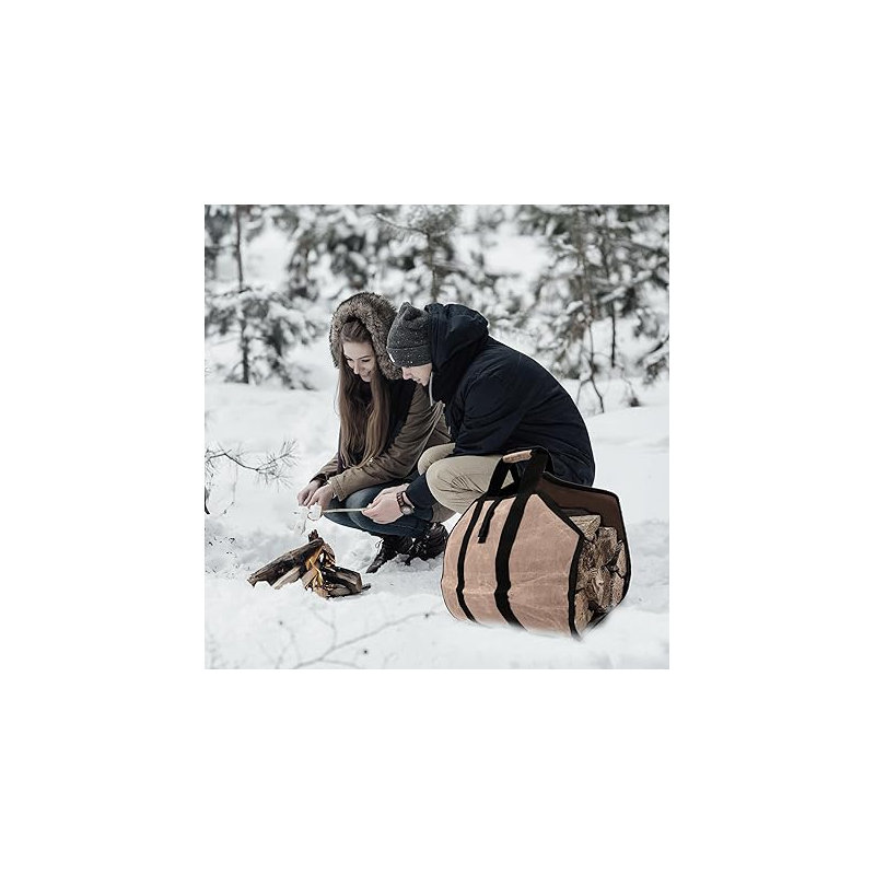 Canvas Log Carrier