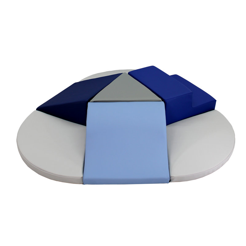 SoftScape Toddler Playtime Junction Climber Plus, Bleu marine / bleu clair