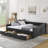 Button Tufted Upholstery Sofa Bed with 2 Drawer-649834708-649834710