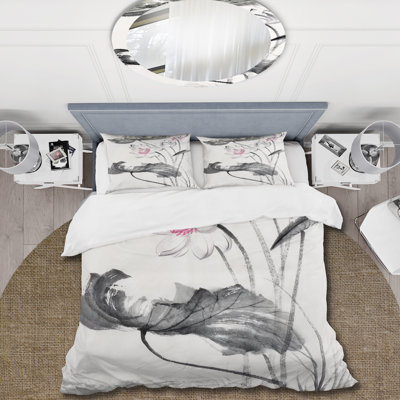 Grey Microfiber Duvet Cover Set