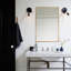 Miroir de salle de bain à cadre en métal doré 36 po Beunca-1014439702-1010712003