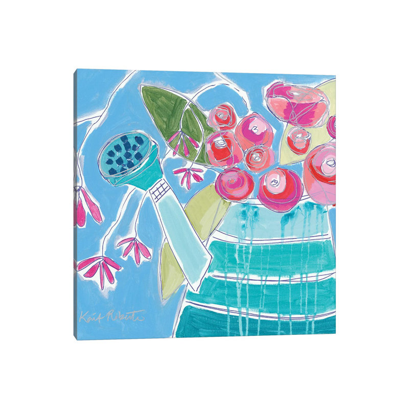 Lucky Jade Watering Can by Kait Roberts - Wrapped Canvas Print, 93.98 cm H x 93.98 cm W x 3.175 cm D