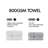 Ensemble de serviettes 100% coton absorbant 800GSM-54645473