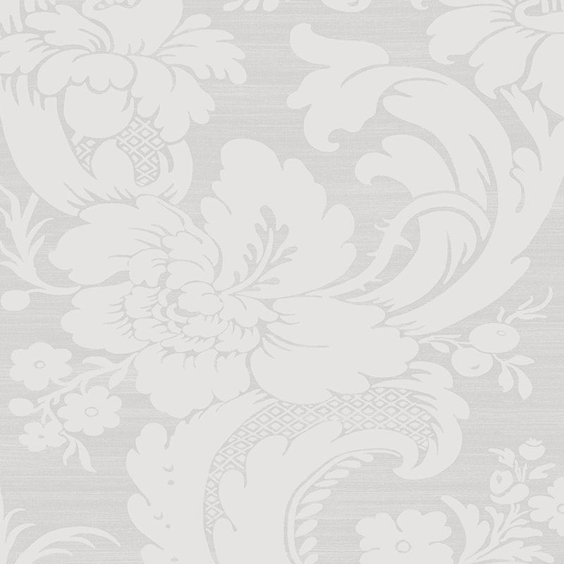 Laura Ashley Martigues Sugared Violet Wallpaper, Gray