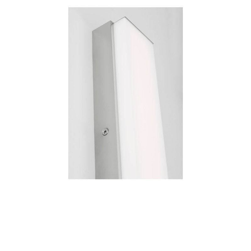 Meuble-lavabo à DEL, H 3 po x l 24 po x P 1,87 po, Chrome chrome