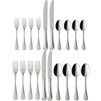  Villeroy & Boch Oscar Cutlery for up to 12 People, 68 Pieces,  Stainless Steel, White : Villeroy & Boch: Home & Kitchen