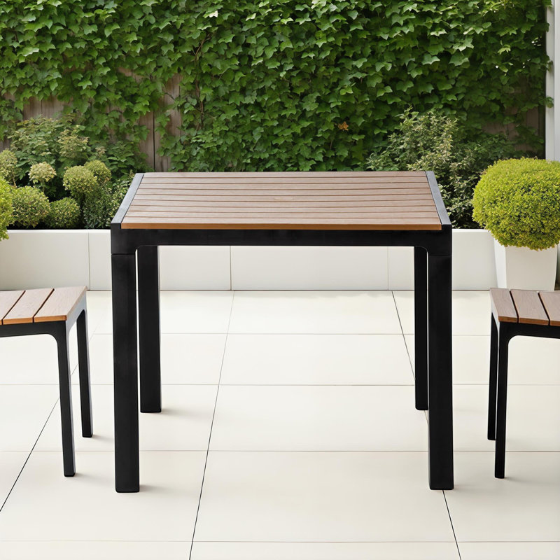 Arondel 4-Person Plastic Dining Table, Brown