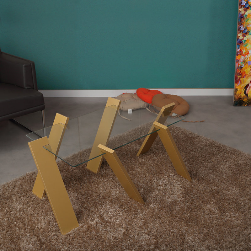 Thelonious Abstract Coffee Table, Yellow