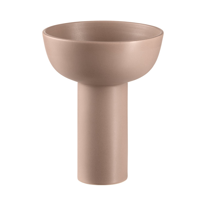 MIYABI Japanese Ceramic Table Vase 8.3", Terracotta