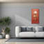 «White Hydrangea On Red» par Danhui Nai, art mural sur toile-1451846660