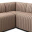 Banquette de salle à manger Camille en L 91,5 po - Taupe Crypt Nomad-122570685-122570691