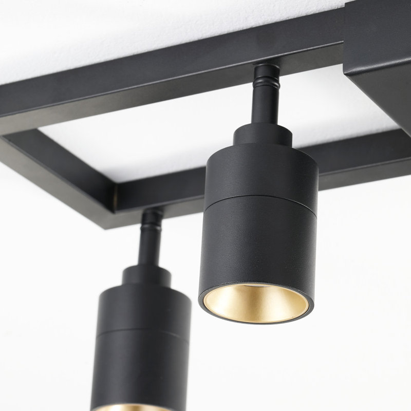 Vidalite 35" 6 - Light LED Integrated, Square Tracklight Kit, Matte Black