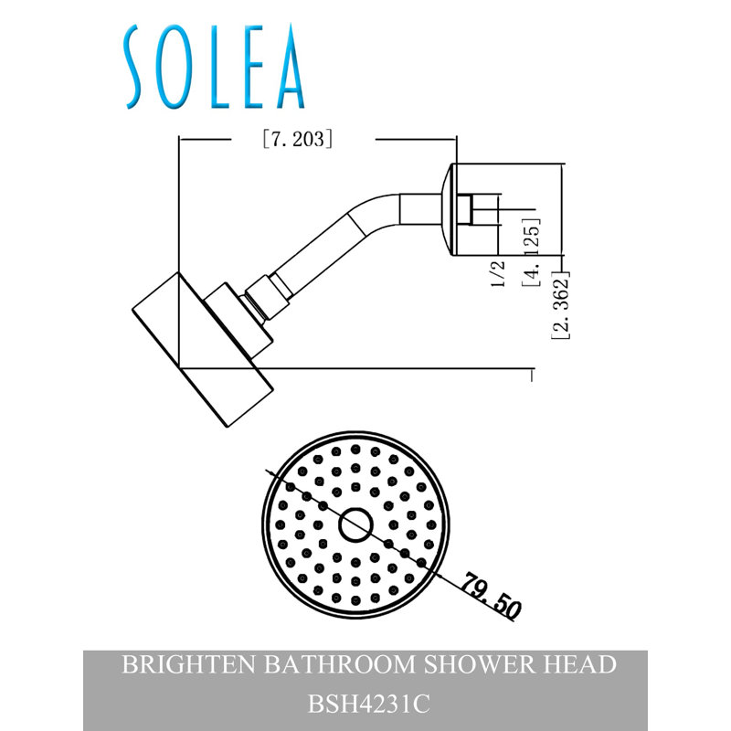 Pomme de douche Brighten