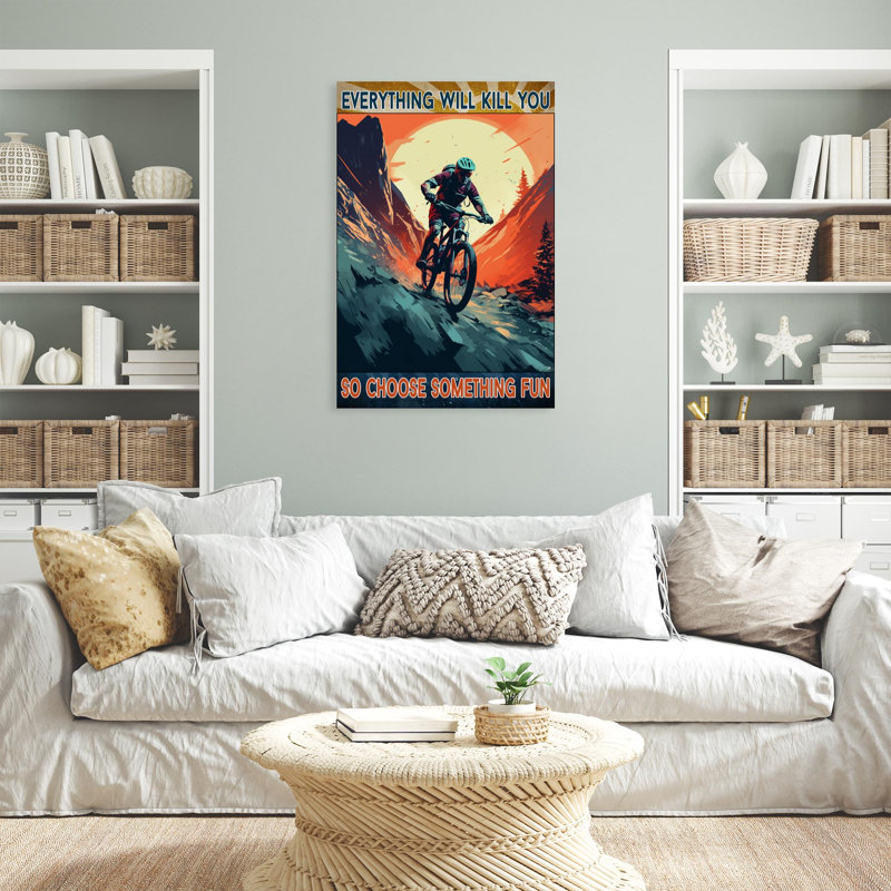 Mountain Biking Choisissez quelque chose d'amusant 3, H 20 po x l 16 po x P 1,25 po