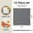 Textured Felt Wall Panels, Reusable Bulletin Boards, 12-Piece Set, With Pushpins-110651709