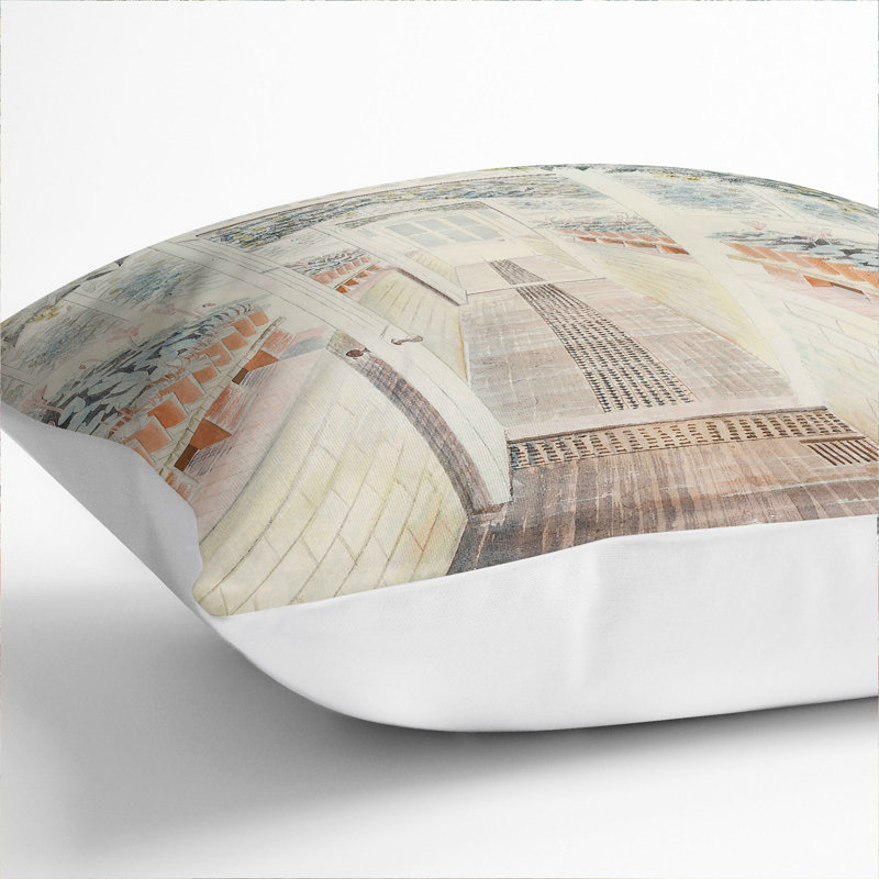 Square Throw Cushion, White, 55cm H x 55cm W x 20cm D