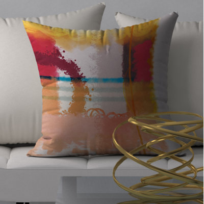 Abstract Throw Pillow