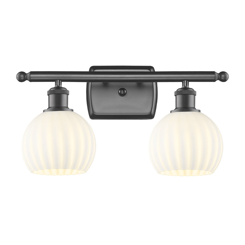 Éclairage de salle de bain à intensité variable à 2 lumières Berdahl, Bronze huilé