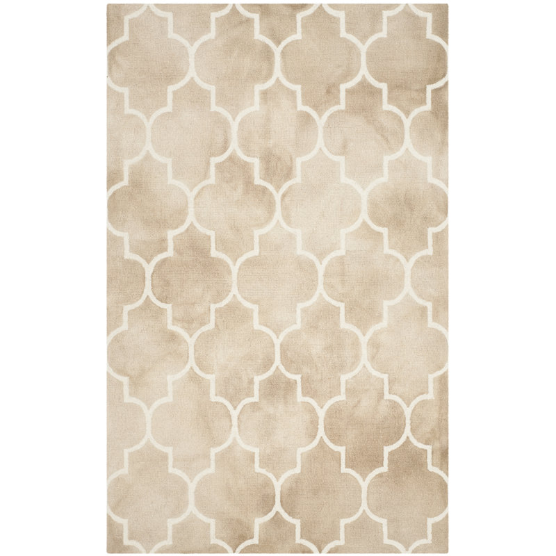 Berman Hand Tufted Wool Geometric Rug, Rectangle 4' x 6'