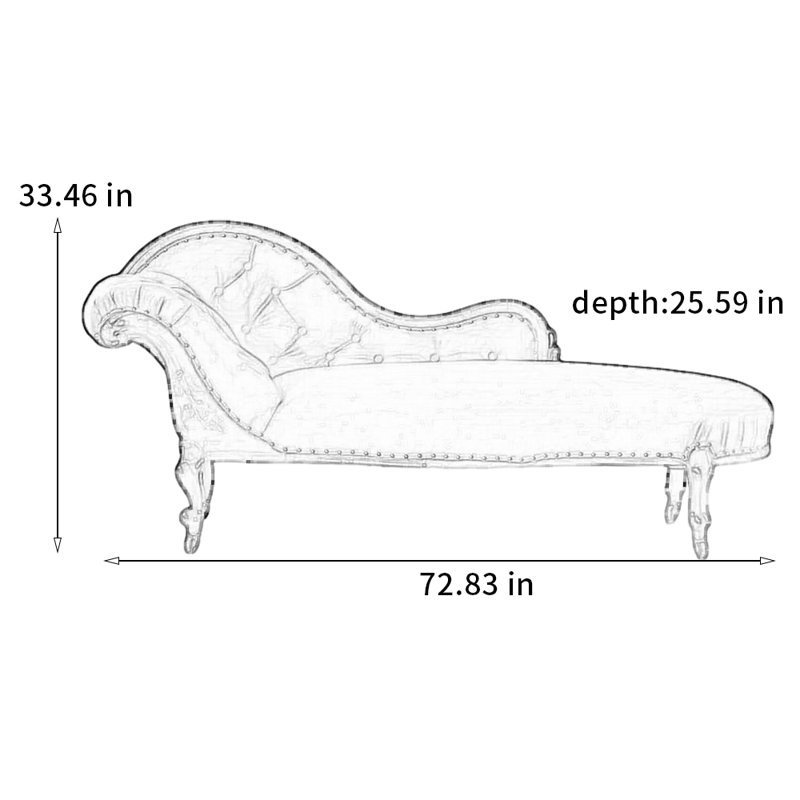 Modern light luxury solid wood birch chair, Left Hand Facing
