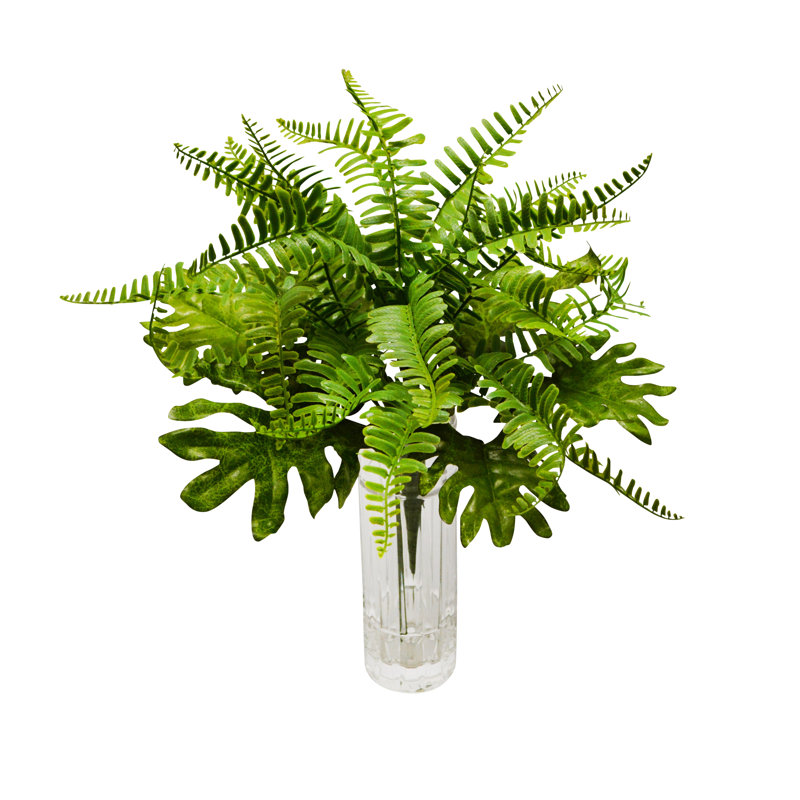 Bouquet de plantes artificielles 15 po Monstera