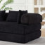 Canapé-lit convertible en chenille avec accoudoirs amovibles-1170000551