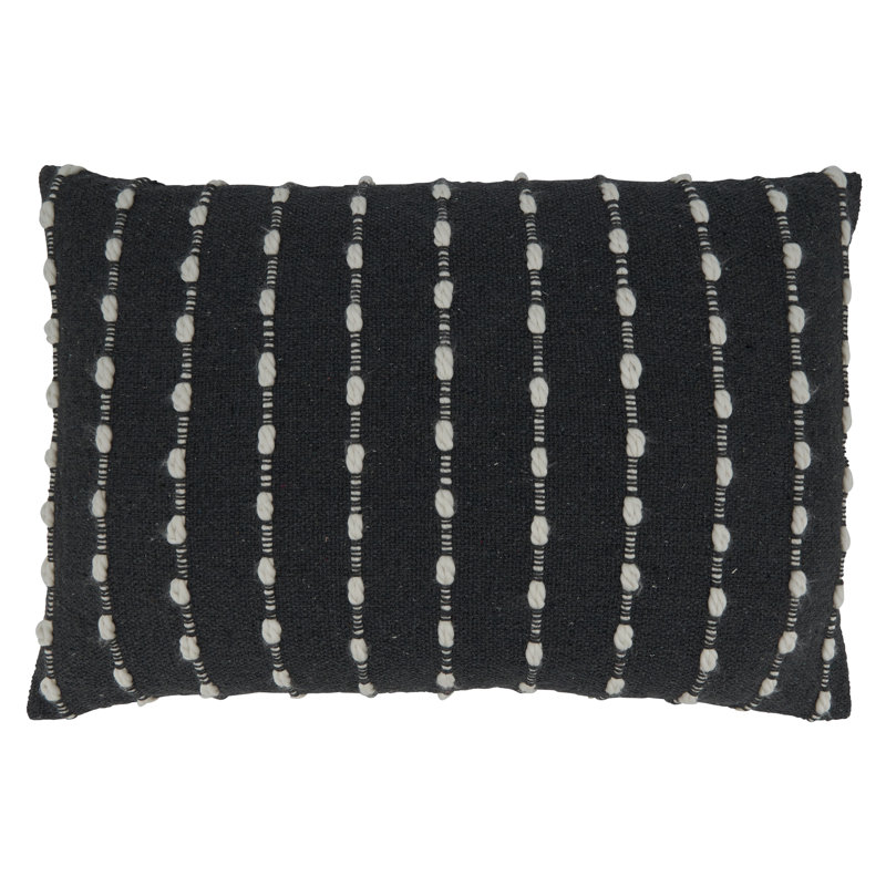 Marilla Collection Striped Cotton Throw Pillow, Polyester/Polyfill