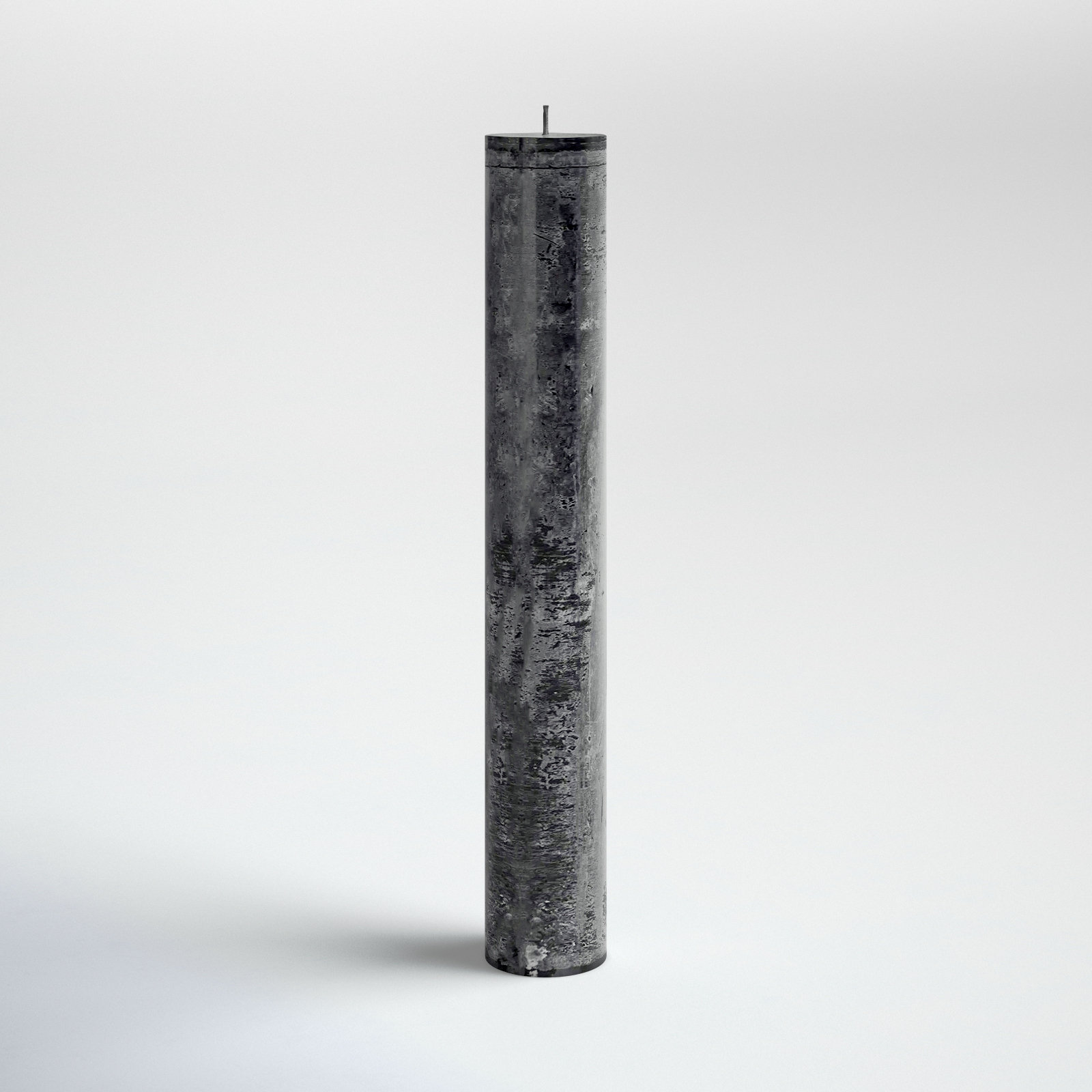 Unscented Pillar Candle, 27.5" H x 4" W x 4" D, Black