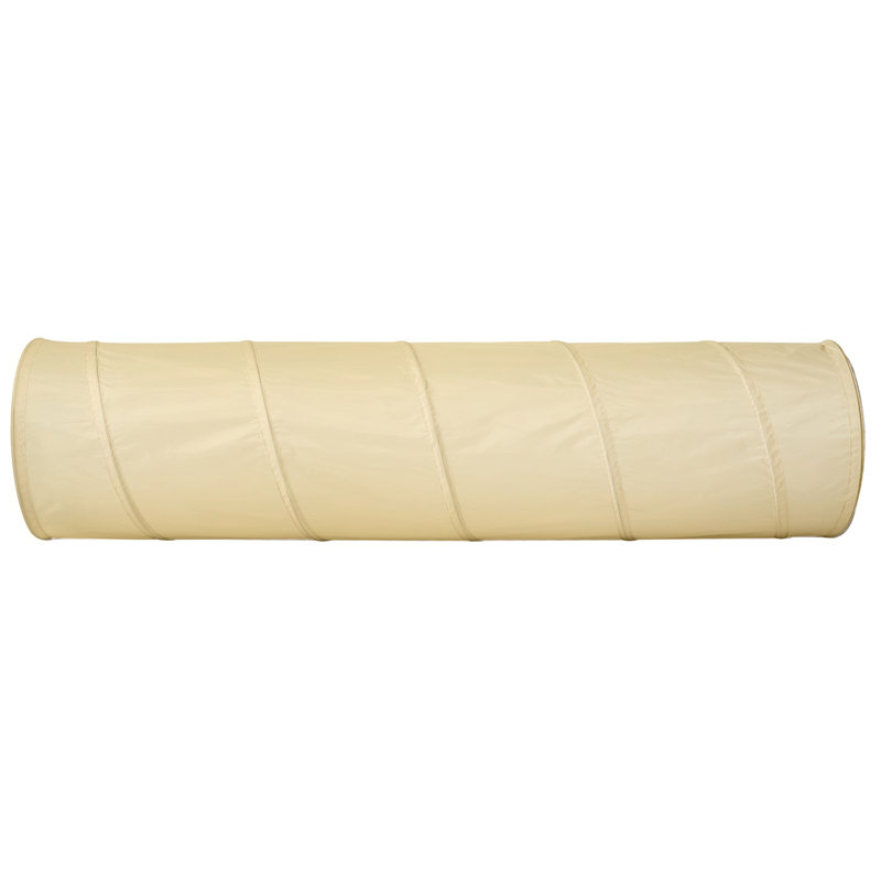 3 Sprouts - Tunnel de jeu en tissu recyclé pour enfants , Beige