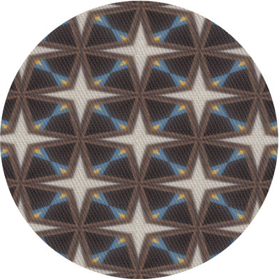 Tapis décoratif brune Saltz