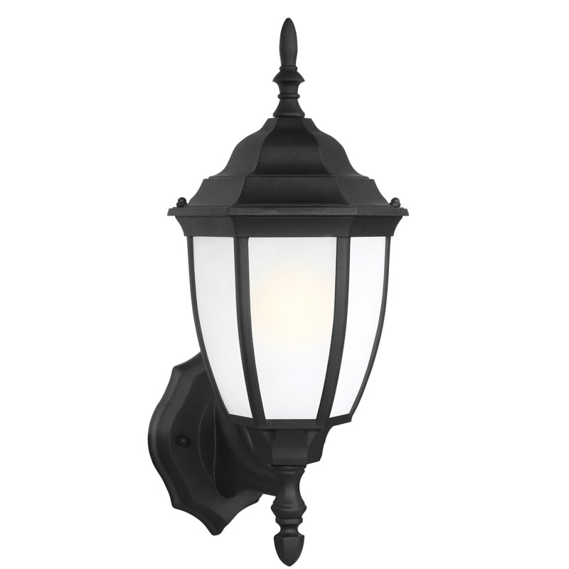 Bakersville One Light Outdoor Wall Lantern from Generation Lighting , Black, Yes