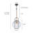 1-Light Glass Globe Single Pendant