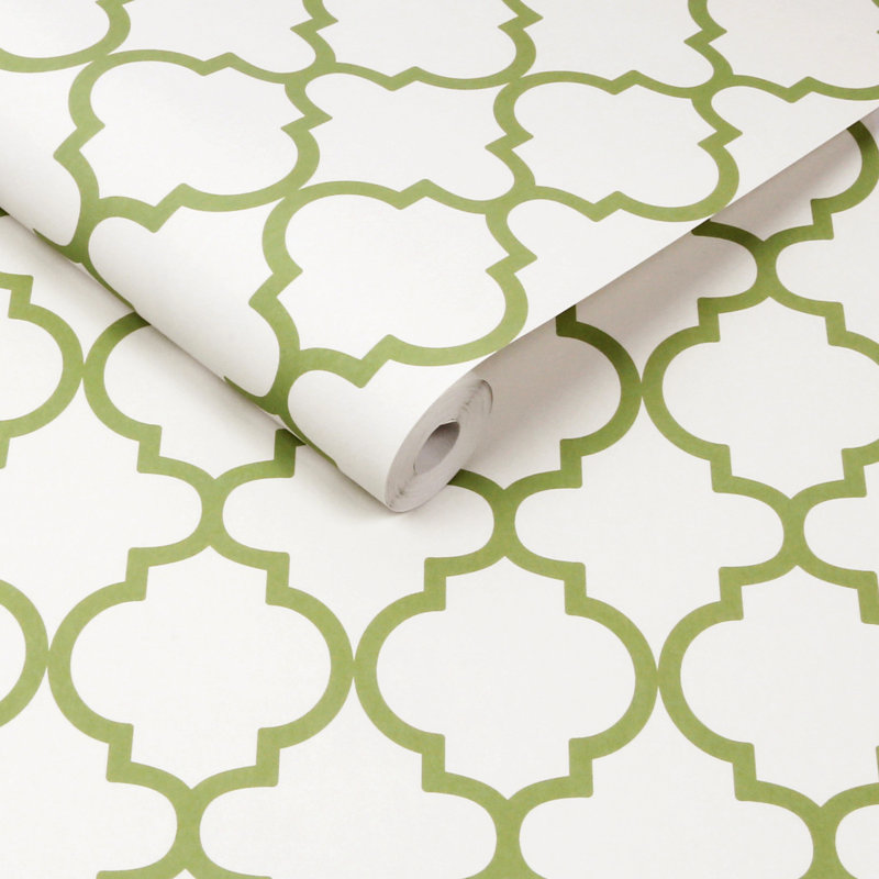  Papier peint vert Trellia, Vert