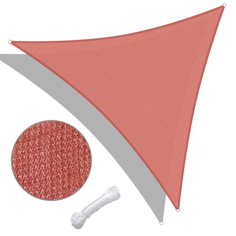 Toile d'ombrage triangulaire Yescom, Brun, 17,3 (pi) x 20 (pi)