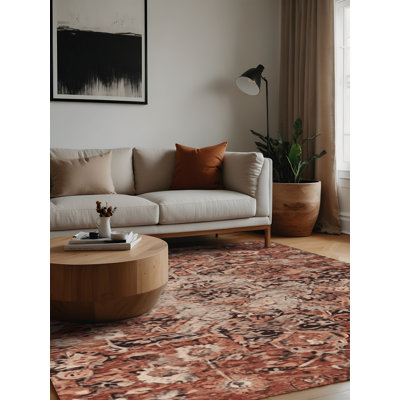Tapis brun lavable à la machine