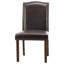 Table de salle à manger rectangulaire en bois Amiin 70 po avec 6 chaises Parsons rembourrées Criselle à dossier solide-1004774162-1004774171-1004774172