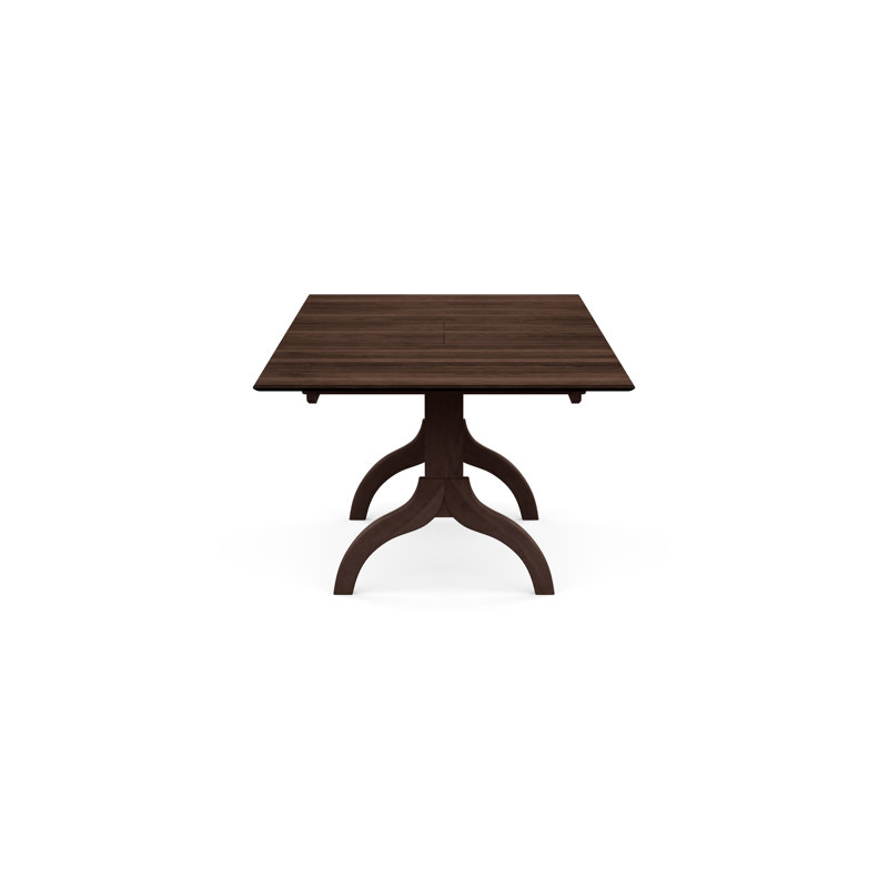 Sarah Four Leg Extension Table, 60" L x 38" W, Smoke Cherry