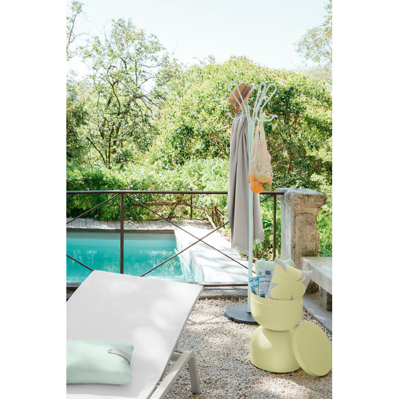 Alize Outdoor Chaise Lounge, Clay Gray