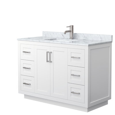 Miranda 48" Freestanding Single Bathroom Vanity with Marble Top