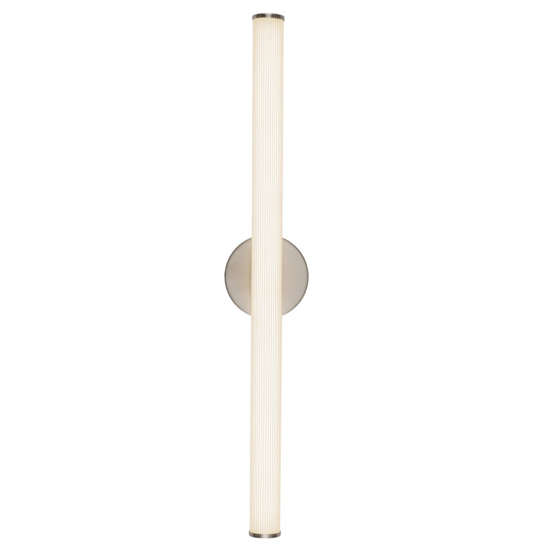 Vire 30-in Black dimmable LED Wall Sconce, Nickel
