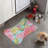 Stylish Bloom Patterns - 1 Piece Bone Shape Feeding Mat