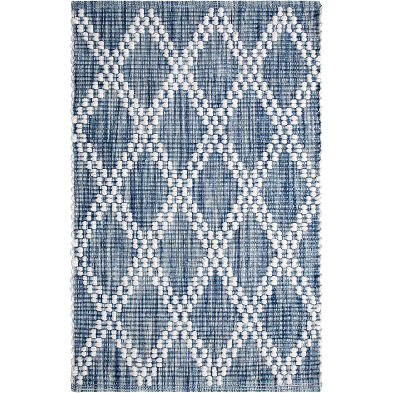 Harlequin Hand-Woven Indigo Area Rug, Rectangle 3' x 5'